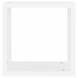 Étagères cube murales 2 pcs Blanc 30x15x30 cm