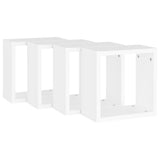 Étagères cube murales 4 pcs blanc 30x15x30 cm