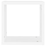 Étagères cube murales 4 pcs blanc 30x15x30 cm