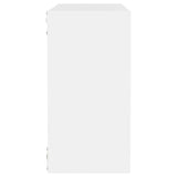 Étagères cube murales 4 pcs blanc 30x15x30 cm