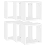 Étagères cube murales 6 pcs blanc 30x15x30 cm