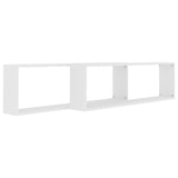 Étagères cube murales 2 pcs blanc 100x15x30cm bois d'ingénierie