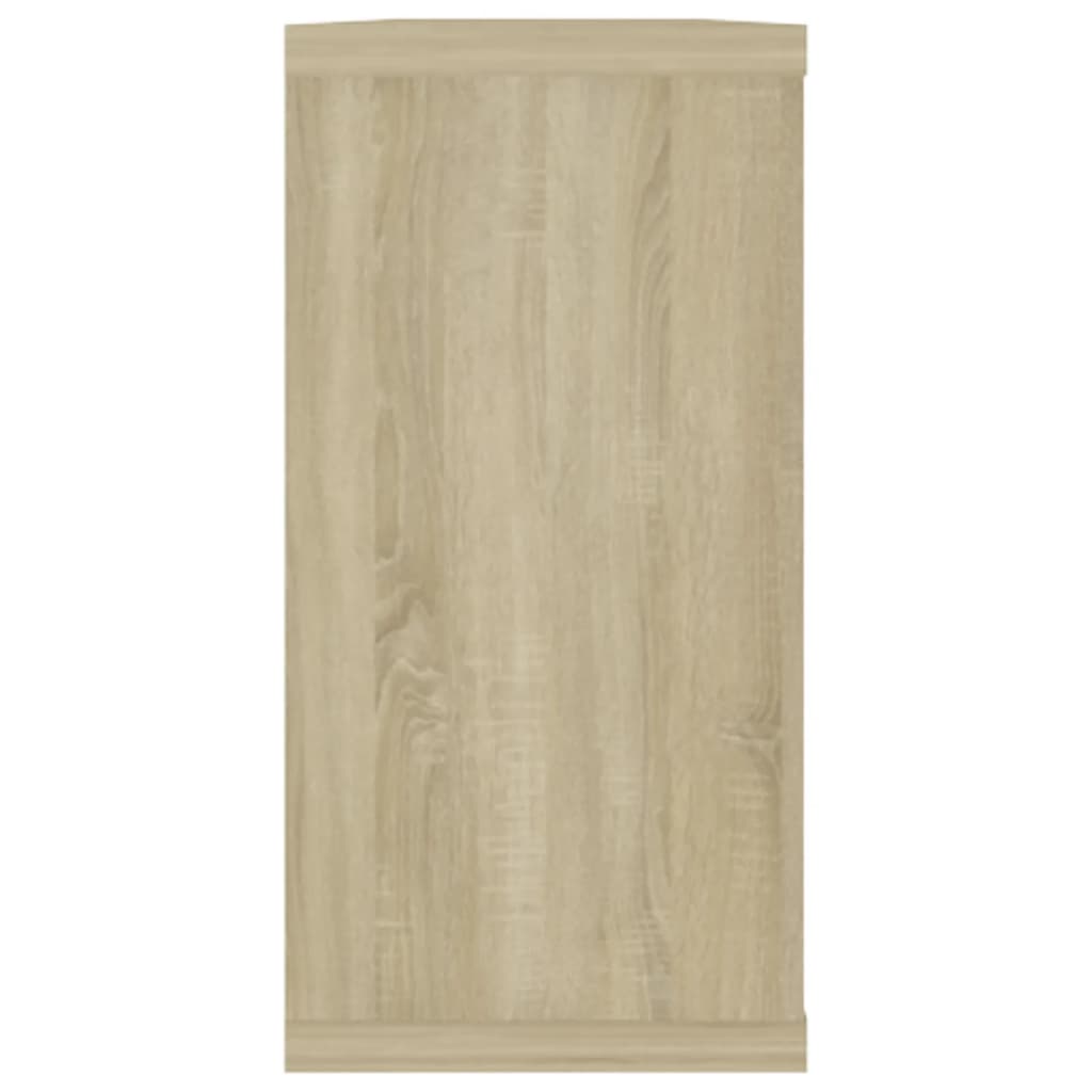 Étagères cube murales 4 pcs chêne sonoma bois d'ingénierie