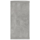 Étagères cube murales 2 pcs gris béton bois d'ingénierie