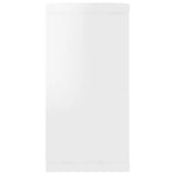 Étagères cube murales 4 pcs blanc brillant bois d'ingénierie