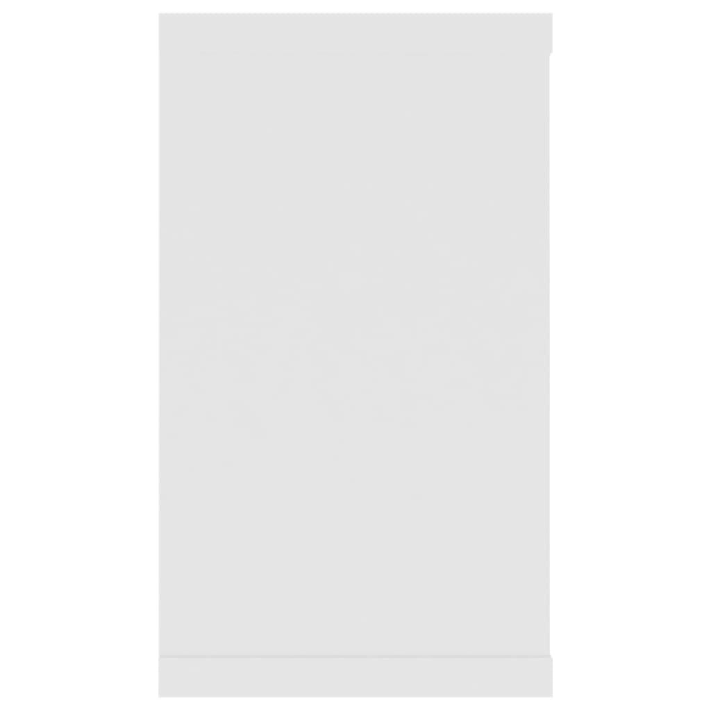 Étagères cube murales 2pcs Blanc 80x15x26,5cm bois d'ingénierie