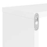 Étagères cube murales 2pcs Blanc 80x15x26,5cm bois d'ingénierie