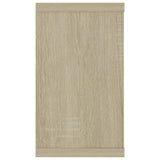 Étagères cube murales 2 pcs chêne sonoma bois d'ingénierie