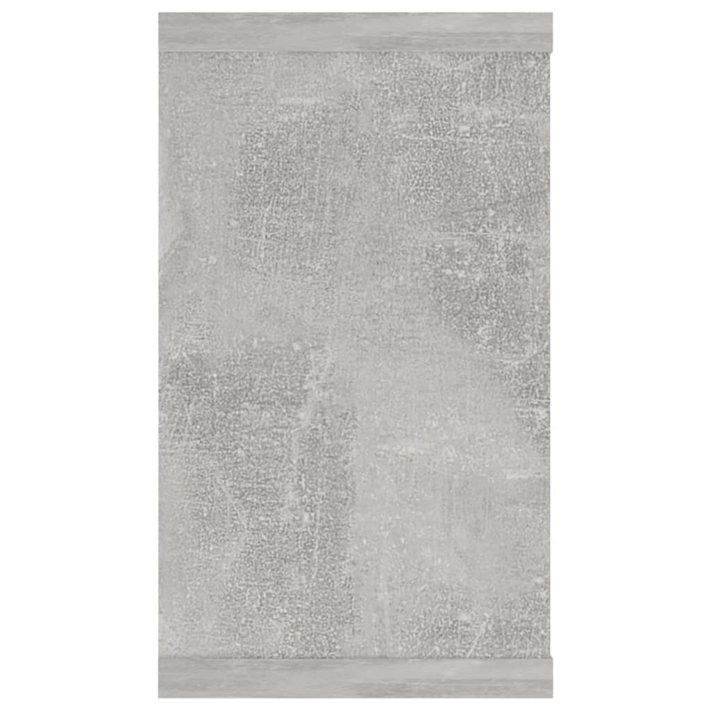 Étagères cube murales 4 pcs gris béton bois d'ingénierie