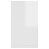 Étagère cube murale 2 pcs Blanc brillant 80x15x26,5cm