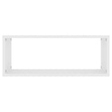 Étagères murales cube 6 pcs Blanc 60x15x23 cm Bois d’ingénierie