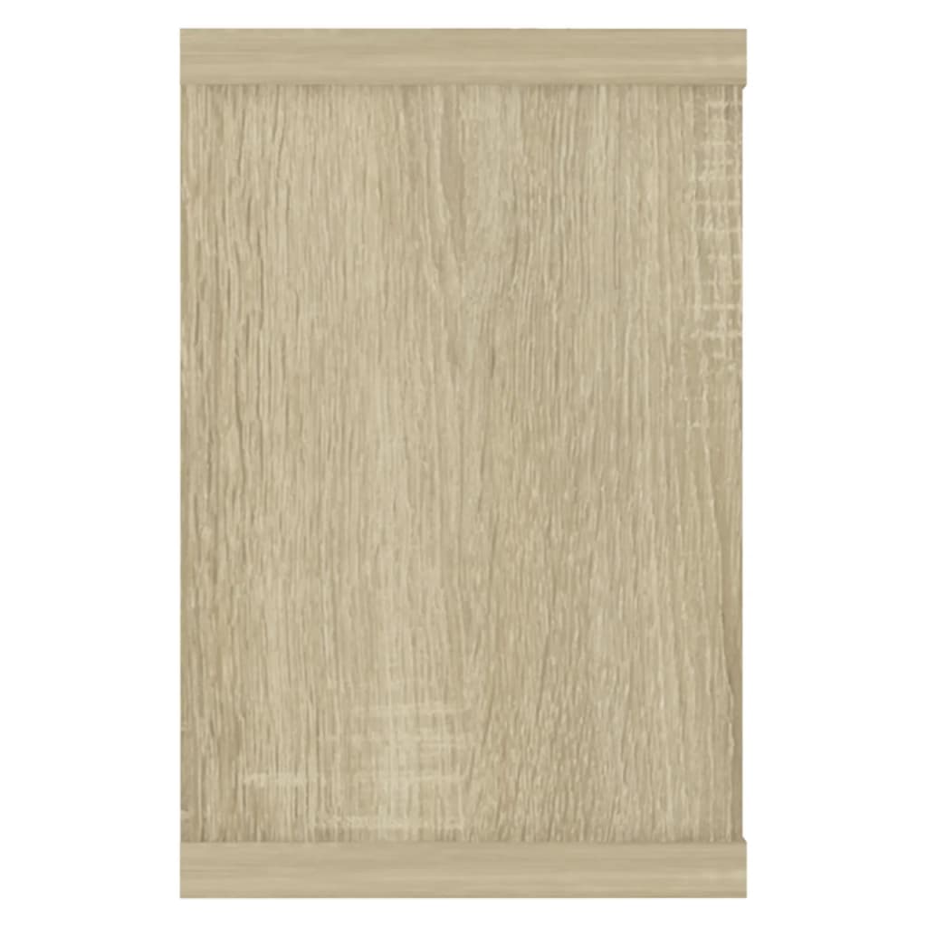 Étagères murales cube 6 pcs Chêne sonoma Bois d’ingénierie