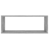 Étagères murales cube 6 pcs Gris béton Bois d’ingénierie