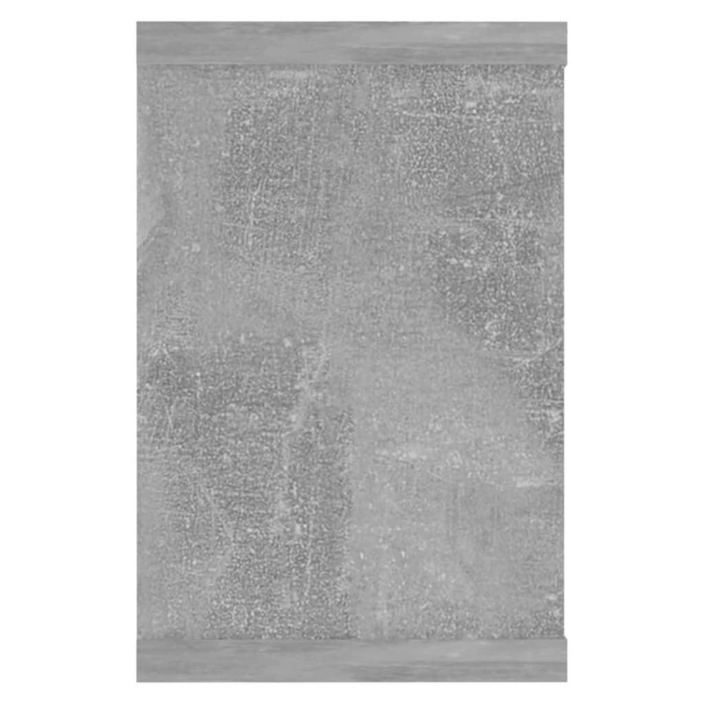 Étagères murales cube 6 pcs Gris béton Bois d’ingénierie