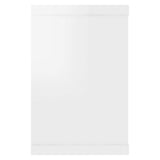 Étagères murales cube 2 pcs Blanc brillant Bois d’ingénierie