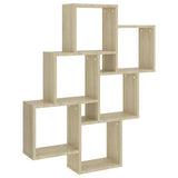 Étagère murale cube Chêne sonoma 78x15x93 cm Bois d’ingénierie