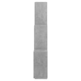 Étagère murale cube Gris béton 78x15x93 cm Bois d’ingénierie