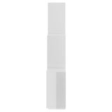 Étagère murale cube Blanc brillant 78x15x93cm Bois d’ingénierie