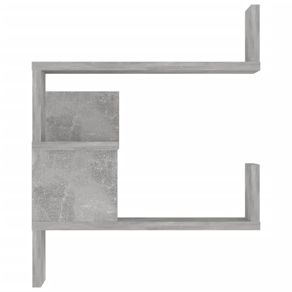 Étagères murales d'angle 2 pcs Gris béton Bois d’ingénierie