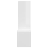 Étagères murales 2pcs blanc brillant 50x15x50cm bois ingénierie