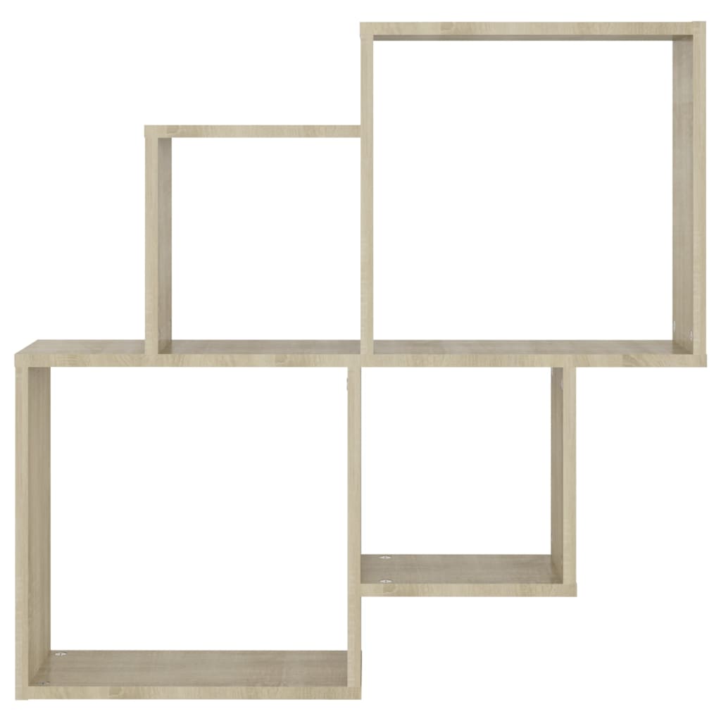 Étagère murale cube Chêne sonoma 80x15x78,5cm Bois d’ingénierie