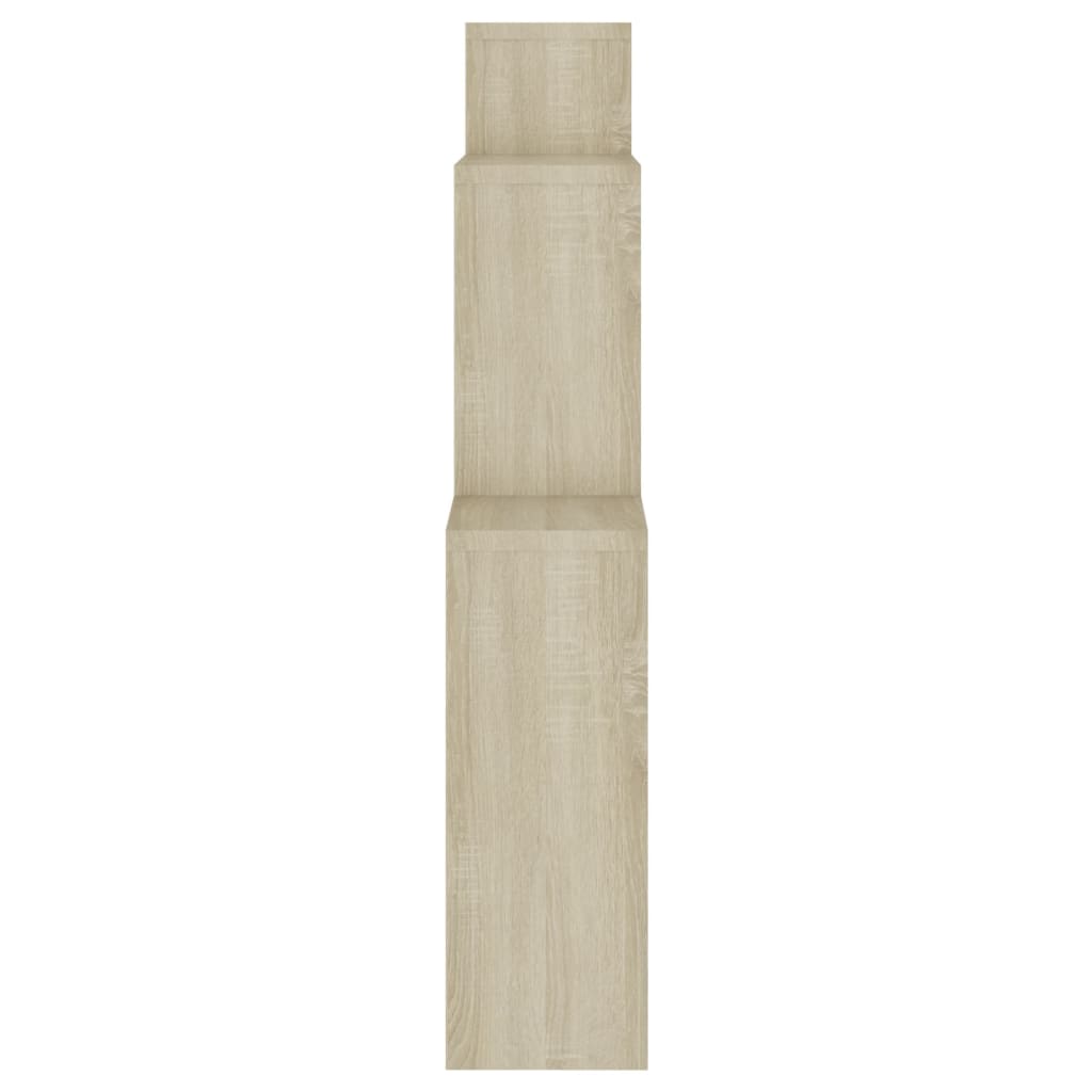 Étagère murale cube Chêne sonoma 80x15x78,5cm Bois d’ingénierie