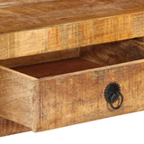 Meuble TV 110x30x40 cm Bois massif de manguier