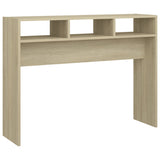 Table console chêne sonoma 105x30x80 cm bois d'ingénierie