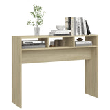 Table console chêne sonoma 105x30x80 cm bois d'ingénierie