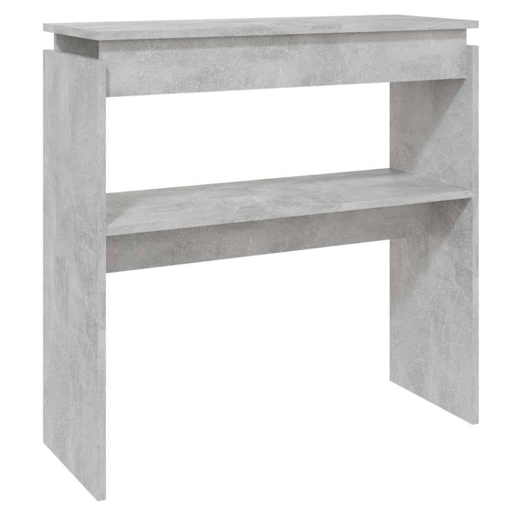 Table console Gris béton 80x30x80 cm Aggloméré