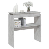 Table console Gris béton 80x30x80 cm Aggloméré