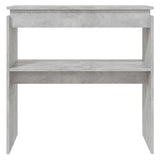 Table console Gris béton 80x30x80 cm Aggloméré