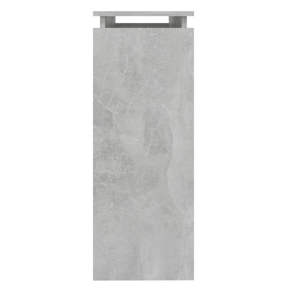 Concrete gray console table 102x30x80 cm engineered wood