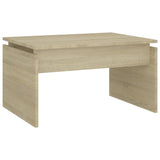 Table basse chêne sonoma 68x50x38 cm bois d'ingénierie