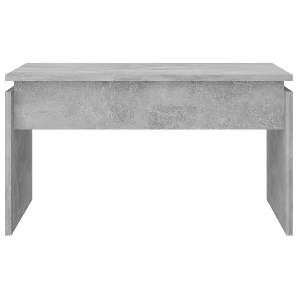 Table basse gris béton 68x50x38 cm bois d'ingénierie