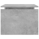 Concrete gray coffee table 68x50x38 cm engineered wood