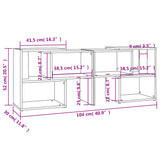 Meuble TV Blanc 104x30x52 cm Bois d’ingénierie