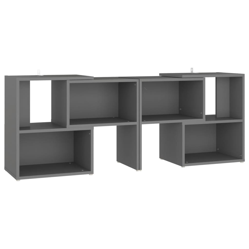 Meuble TV Gris 104x30x52 cm Bois d'ingénierie