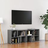 Meuble TV Gris 104x30x52 cm Bois d'ingénierie