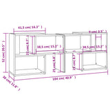 Meuble TV Chêne sonoma 104x30x52 cm Bois d'ingénierie