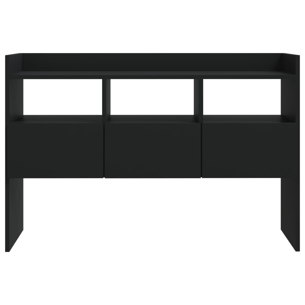 Buffet Noir 105x30x70 cm Bois d’ingénierie