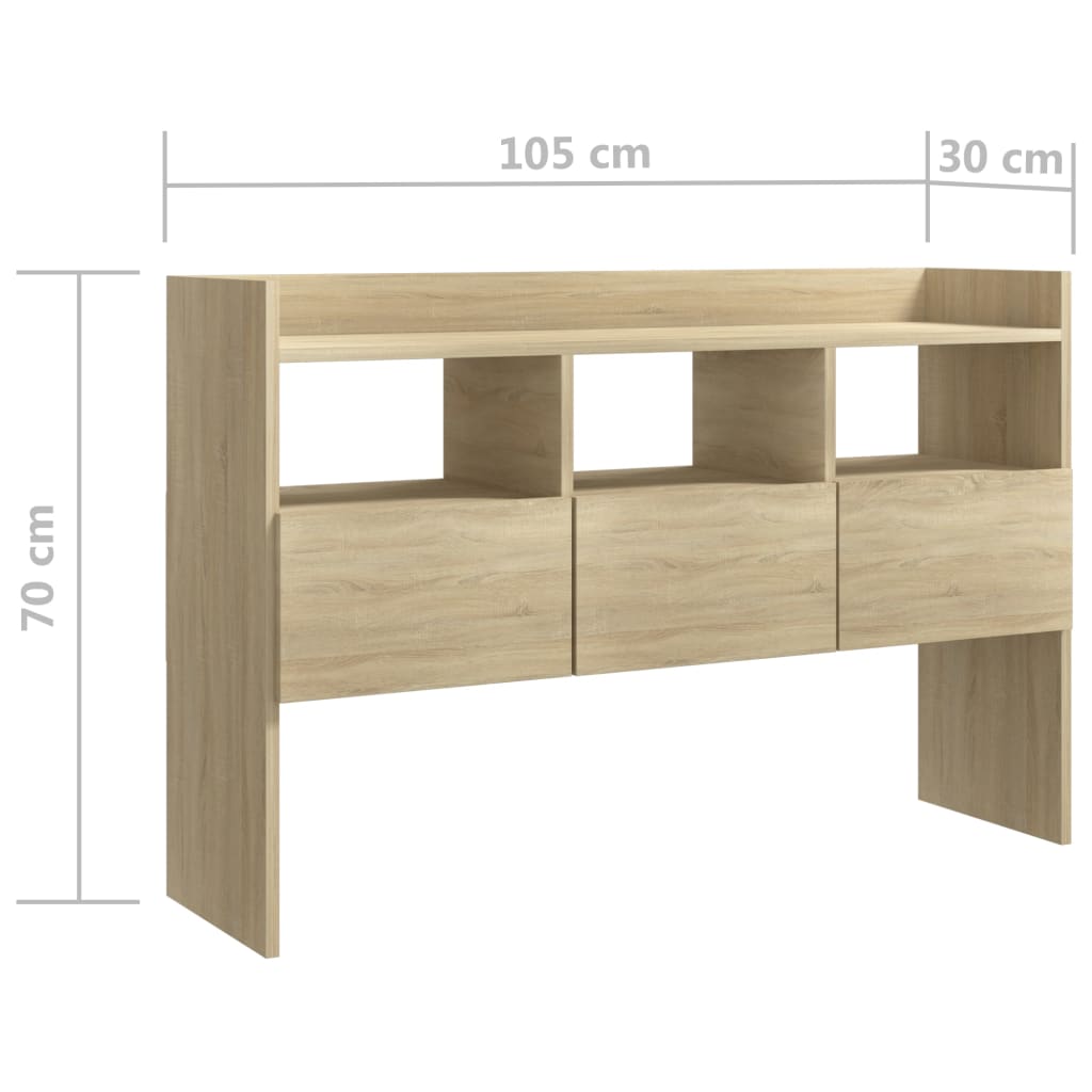 Buffet Chêne sonoma 105x30x70 cm Bois d’ingénierie