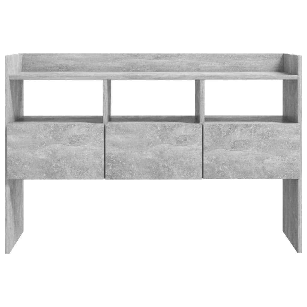 Buffet Gris béton 105x30x70 cm Bois d’ingénierie