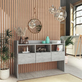 Buffet Gris béton 105x30x70 cm Bois d’ingénierie