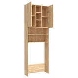 Waschmaschinenschrank Sonoma-Eiche 64x25,5x190 cm