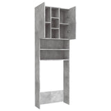 Meuble pour machine à laver Gris béton 64x25,5x190 cm