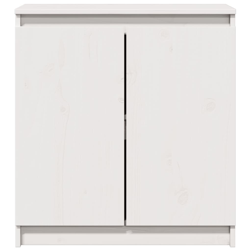 Armoire latérale blanc 60x36x65 cm bois de pin massif