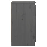 Armoire latérale gris 60x36x65 cm bois de pin massif