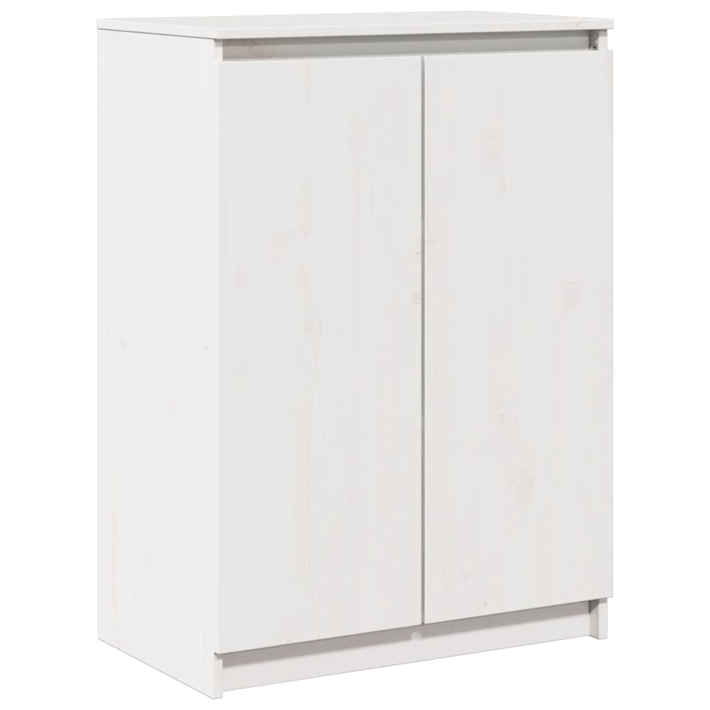 Buffet Blanc 60x36x84 cm Bois de pin massif