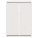 Buffet Blanc 60x36x84 cm Bois de pin massif